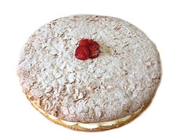 Bienstich aardbeien (biscuit)